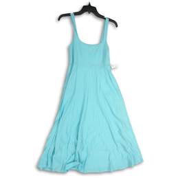 NWT Beyond Yoga Womens Light Blue Sleeveless Scoop Neck A-Line Dress Size Small