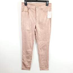 Free People Women Pink Metallic Pants Sz 29 NWT