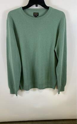 J Crew Green Cashmere Sweater - Size Large NWT