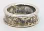 Tiffany & Co 1997 925 T & Co 1837 Concave Band Ring 7.5g image number 3