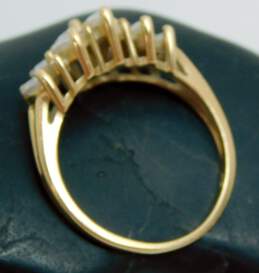 14k Yellow Gold Round & Marquise CZ Ring Size 9  4.7g alternative image
