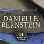 Danielle Bernstein Women Blue Polka Dot Dress Sz 14 NWT image number 3