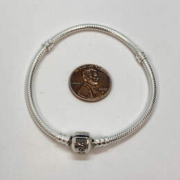 Designer Pandora S925 ALE Sterling Silver Barrel Clasp Rope Chain Bracelet