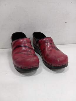 Dansko Red Tiger Clogs Slip On Shoes Women's Size 38