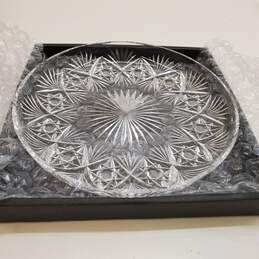 Voss KAMEI GLASS Japan  Cut Crystal Glass Serving Plater alternative image