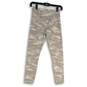 Womens Beige Gray Camouflage High Waist Skinny Leg Pull-On Ankle Leggings Sz XS image number 2