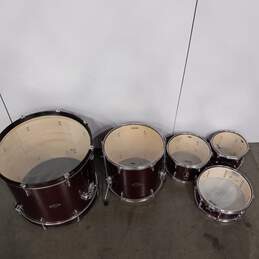 5pc PDP Centerstage Drum Kit W/Hardware and Cymbals In Ruby Red