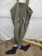 Men Overall Coverall Style Full Waders Army Grey Green Boot Size XXL image number 3