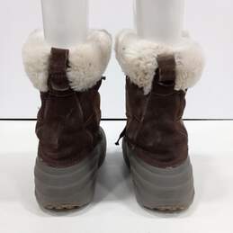 Women's Columbia Brown Faux Fur Boots Size 9 alternative image