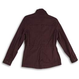 L.L. Bean Womens Purple Long Sleeve Mock Neck Full-Zip Jacket Size XS alternative image