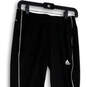 Womens Black Aeroready Elastic Waist Pull-On Straight Leg Sweatpants Sz XS image number 3