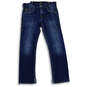Mens Blue Medium Wash Stretch Pockets Denim Straight Leg Jeans Size 30 x 32 image number 1