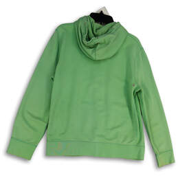 Womens Green Pockets Long Sleeve Stretch Full-Zip Hoodie Size Medium alternative image