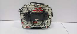 Franklin Covey White/Red/Black Patterned Luggage Bag