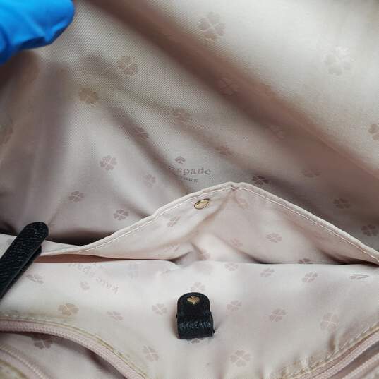 Kate Spade New York Black Tumbled Leather Shoulder Bag Purse image number 3