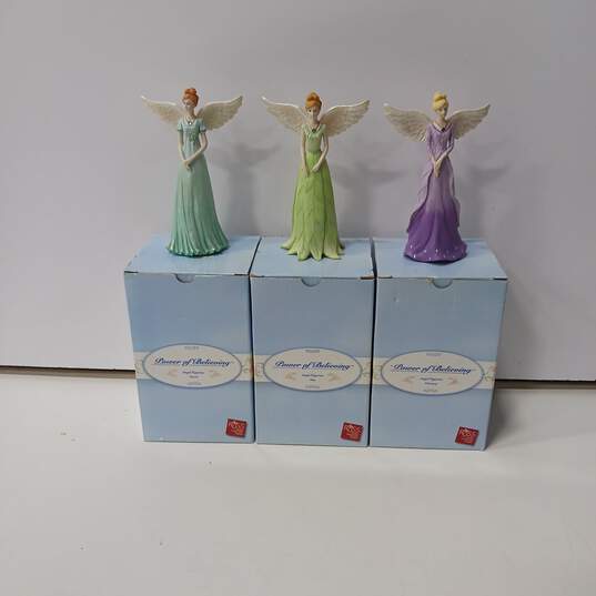 Power of Believing Birth Month Collector Angel Figurines Set of 3 IOB image number 1