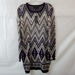 Romeo and Juliet Couture Purple Combo Sweater Dress Size M