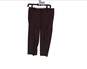 Womens Brown Slash Pocket Flat Front  Mid Rise Chino Pant Size 4 image number 3