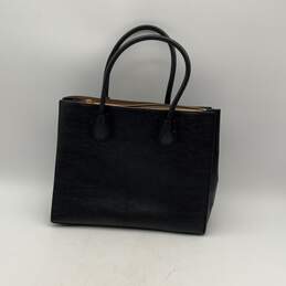 Michael Kors Womens Black Leather Inner Pocket Double Top Handle Handbag Purse alternative image