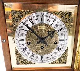 VNTG Hamilton 2 Jewels Mantel Clock Made In West Germany W/ Key alternative image