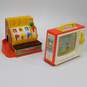 VNTG Fisher-Price Giant Screen Music Box TV and Cash Register Plastic Toys (2) image number 1