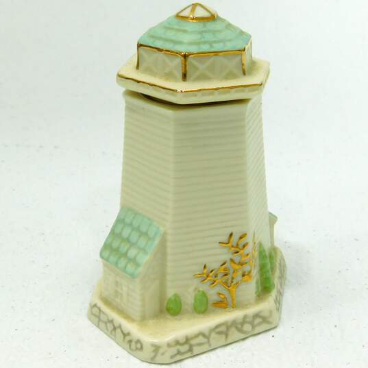 2002 Lenox Lighthouse Seaside Spice Jar Fine Ivory China Sage image number 2