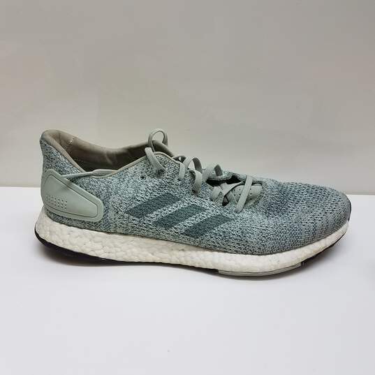 Adidas Womens Pure Boost Green Athletic Shoes Sz 11 image number 2