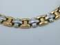 10K Two Tone Yellow & White Gold Chain Bracelet for Repair 4.8g image number 5