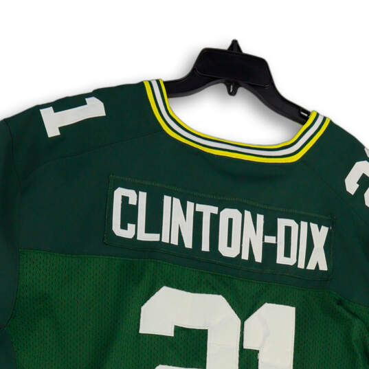 Mens Green NFL On Field Green Bay Packers Clinton- Dix #21 Jersey Size 60 image number 4