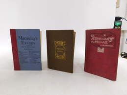 Antique Books McCauley's Essays Poems IK Friedman Autobiography Of A Beggar