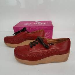 Famolare Get There Wavy 1970s Platform Wedge Shoes Hippie Gum Sole IOB Size 8.5 alternative image