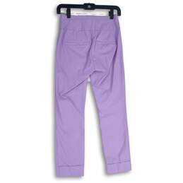 NWT 7th Avenue NY&C Design Studio Womens Purple High-Waist Cropped Pants Sz XS alternative image
