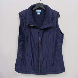 Women’s Columbia Purple Fleece Lined Vest Sz XL
