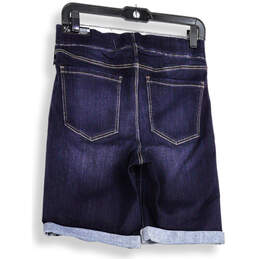 NWT Womens Blue Denim Medium Wash Pull-On Cuffed Bermuda Shorts Size 8/29 alternative image