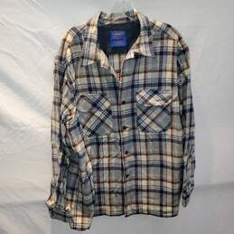 Pendleton Pure Wool Button Up Long Sleeve Shirt Size L