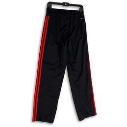 Mens Black Red Stripe Drawstring Straight Leg Climaproof Track Pants Size S alternative image