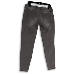 Womens Gray Denim Dark Wash Stretch Pockets Skinny Leg Jeans Size 8/29 alternative image