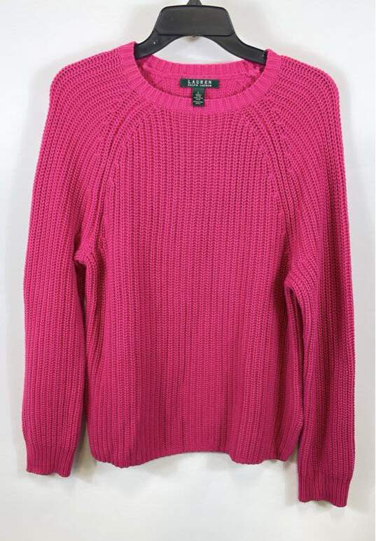Ralph Lauren Women Pink Knitted Sweatshirt L image number 1