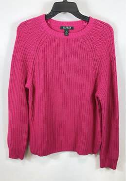 Ralph Lauren Women Pink Knitted Sweatshirt L