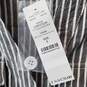 White House Black Market Gray Striped Tie Waist Dress Size 4 image number 4