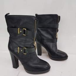 Coach Black Leather Boots Size 8B