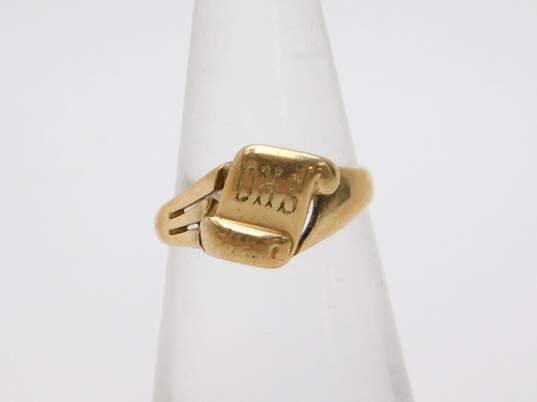 10K Yellow Gold DHS 12 Class Ring 2.0g image number 1