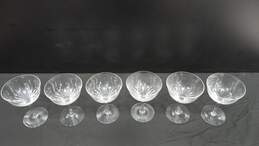 Bundle of 6 Clear Crystal Wine Glasses alternative image