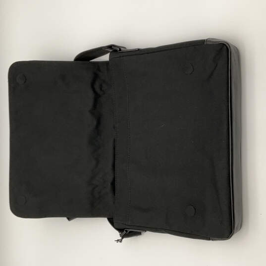 NWT Mens Black Adjustable Straps Inner Pocket Laptop Slimster Messenger Bag image number 8