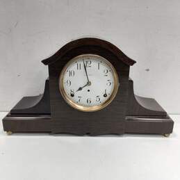 Seth Thomas Brown Wooden Mantel Clock