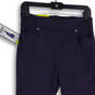 NWT Womens Blue Built-In Tummy Control Panel Pull-On Ankle Pants Size S image number 4