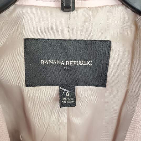Banana Republic Women Pink Blazer Sz 8 NWT image number 3