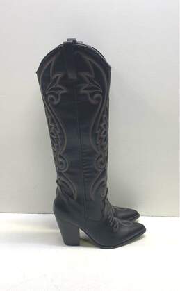 Steve Madden Western Tall Boots Size 10 Black