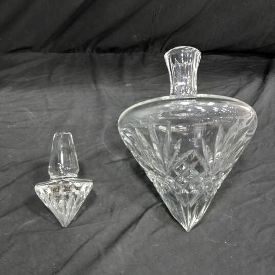 Decorative Clear Crystal Rolling Decanter image number 4