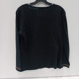Dressbarn Women's Embroidered Long Sleeve Top Size M alternative image